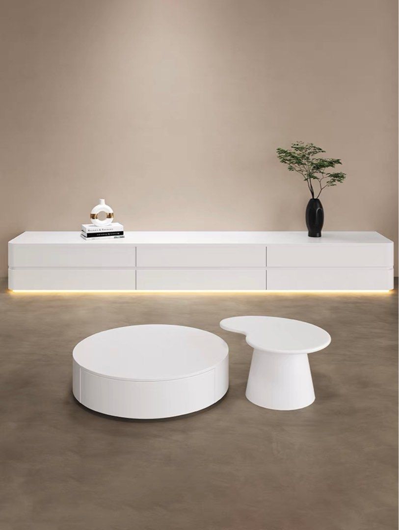 TUDERN Modern TV Cabinet Console