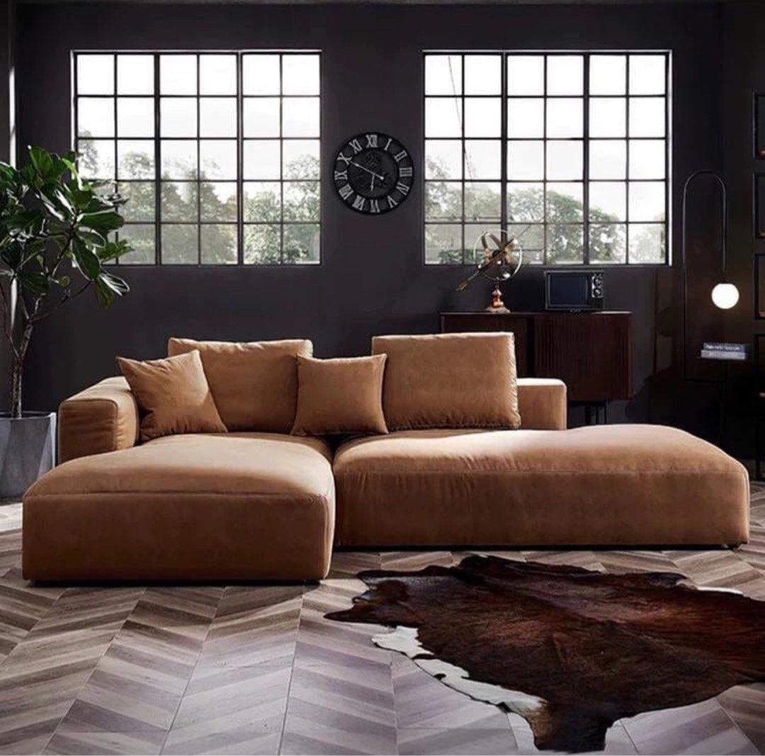 NOTION Sectional Scratch Resistant Double Chaise Sofa