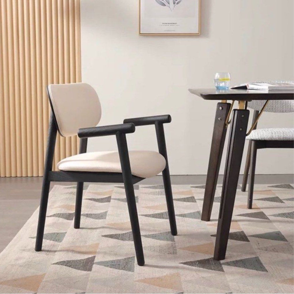 TAGE Modern Leather Dining Armchair