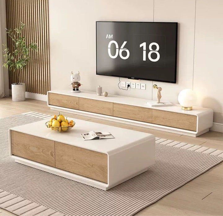 WILLIAM Japandi TV Console & Coffee Table