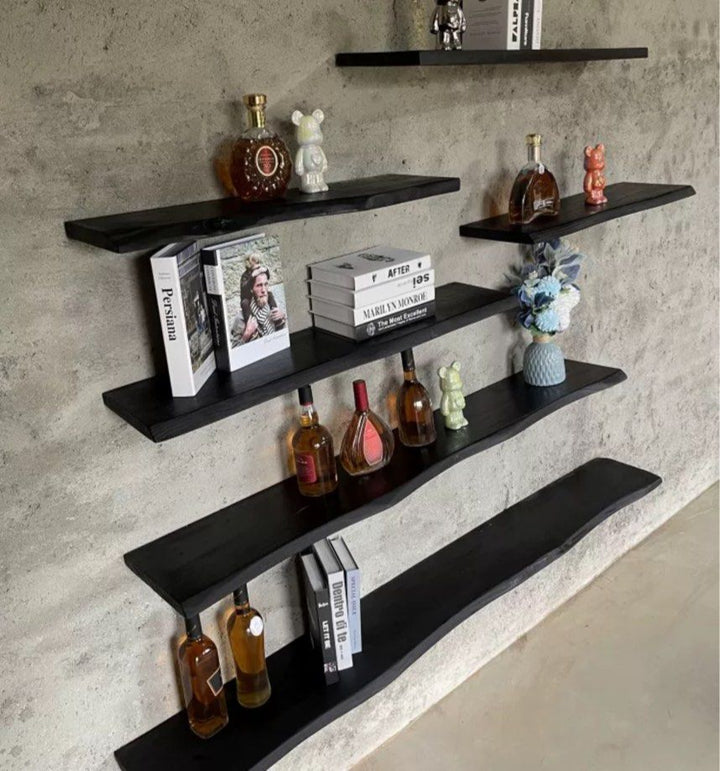 LYNDI Solid Wood Floating Shelf