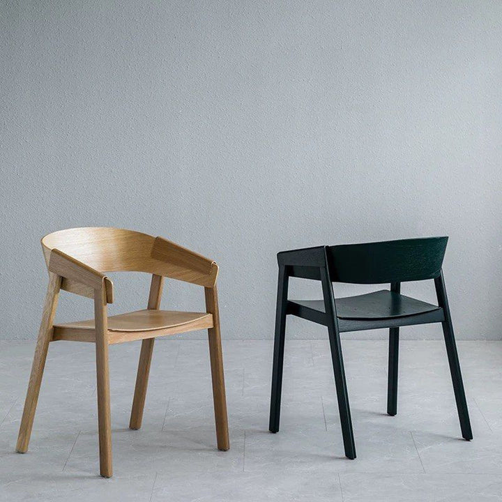 LAGO Modern Oak Wood Dining Chair