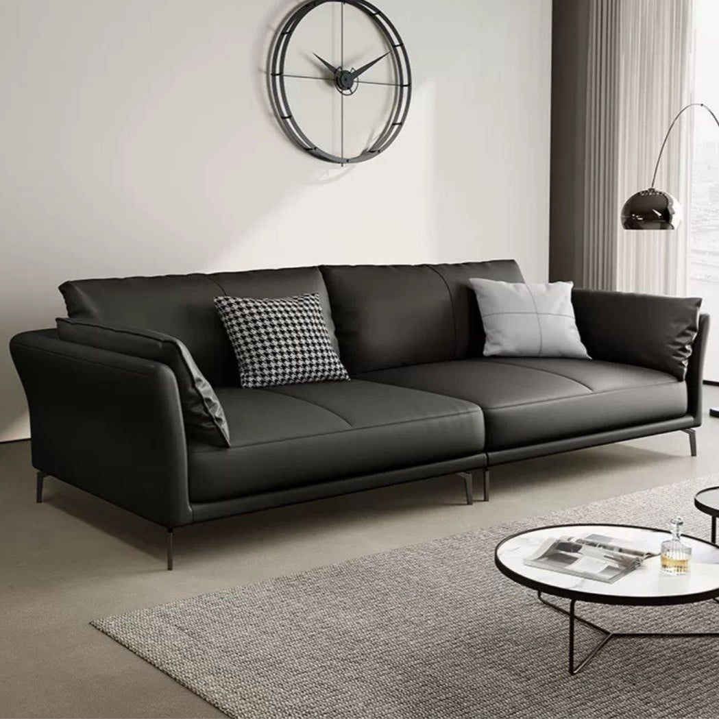 JUSTINE Modern Genuine Leather Sofa