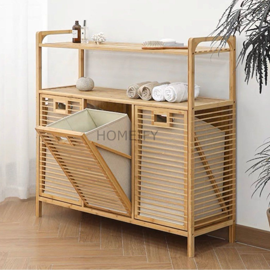 ALTAIR Modern Bamboo Storage Basket