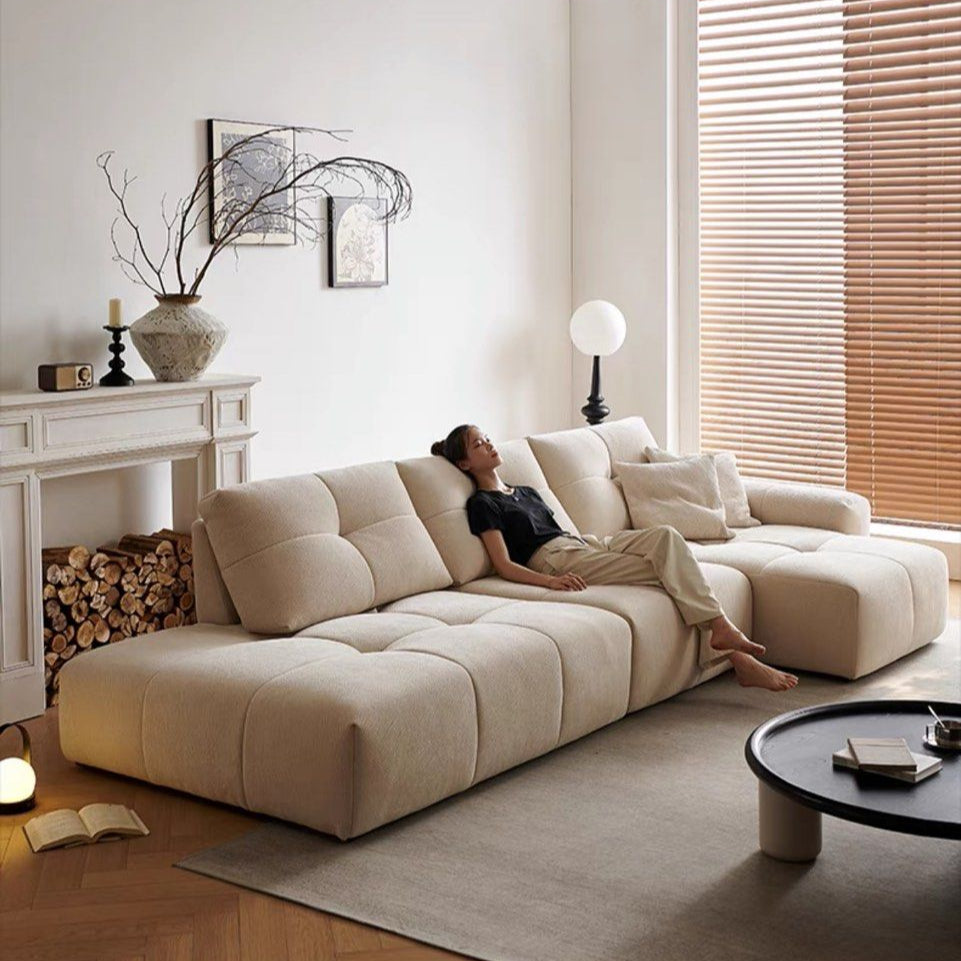 ALESO Scratch Resistant Backrest Slider Sofa