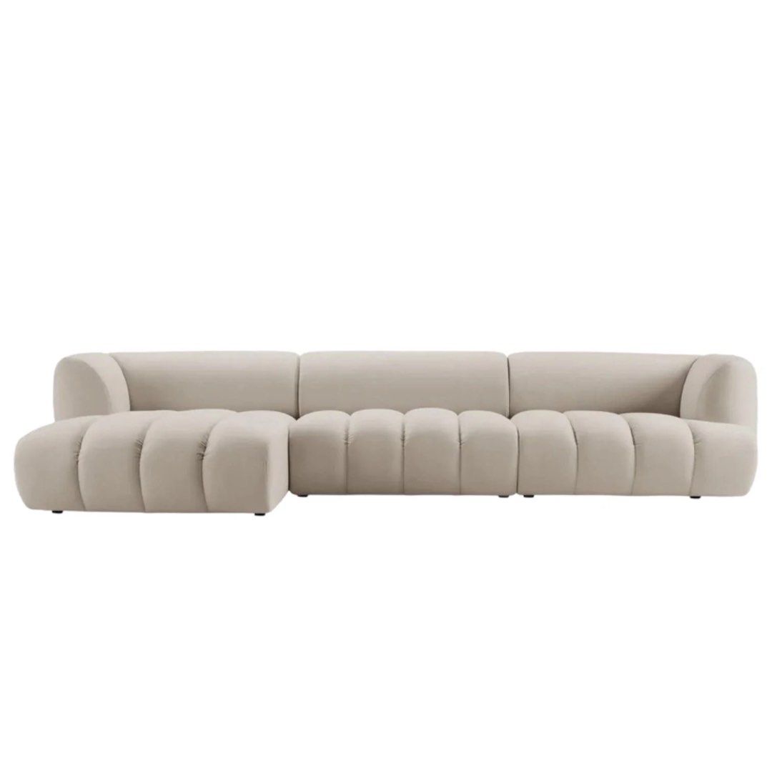 LYNCI Modern Scratch Resistant Sectional Sofa