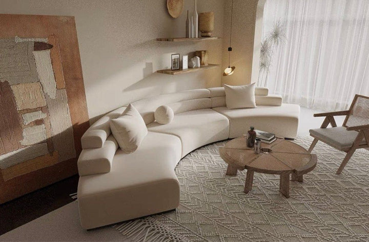 COSCA Scratch Resistant Sectional Sofa