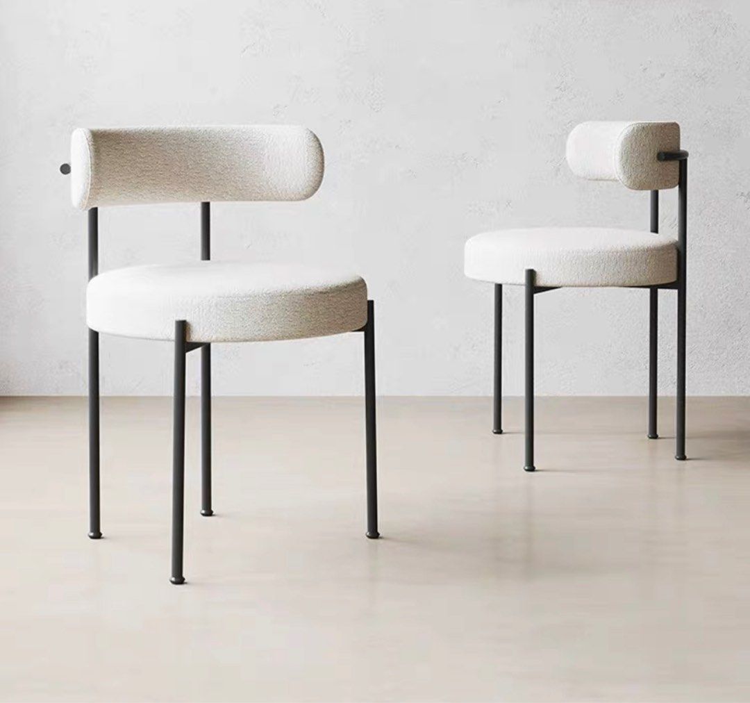 ELA Modern Boucle Dining Chair