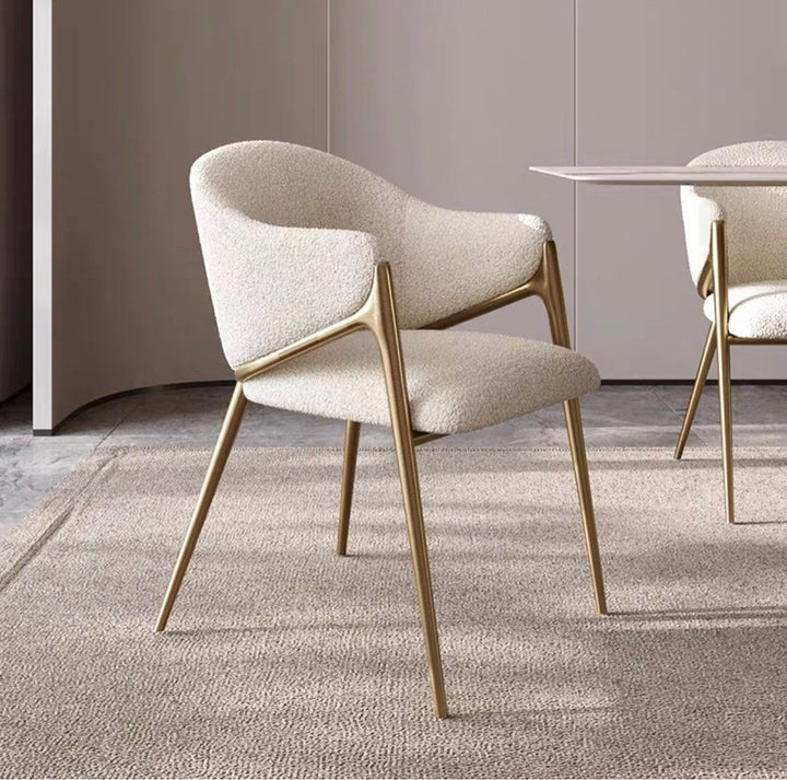 ETEREO Modern Boucle Dining Chair