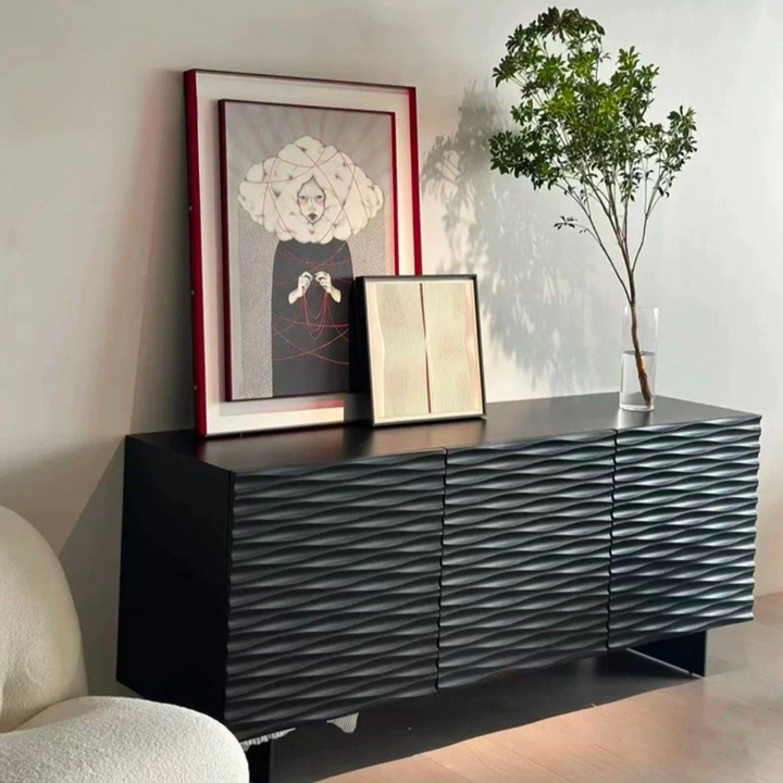 MICARRO Modern Solid Wood Sideboard