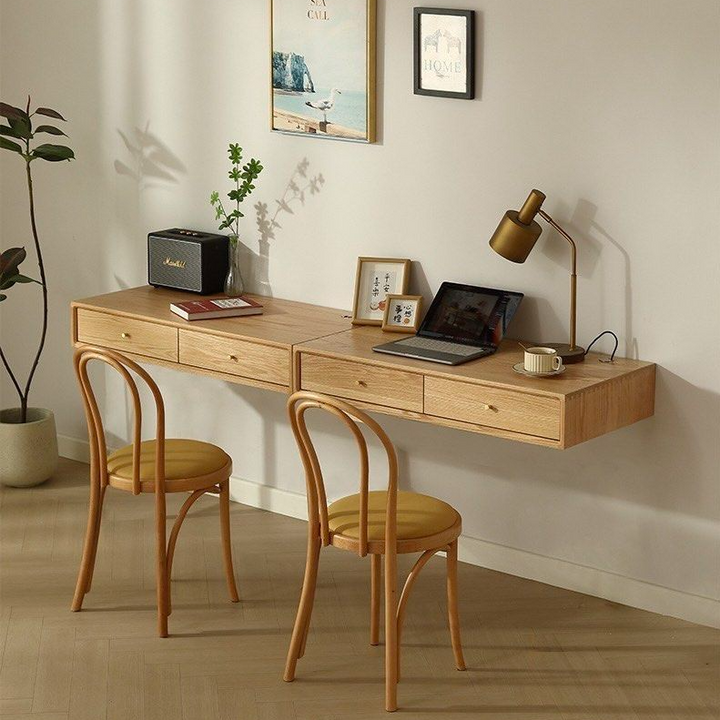 ELLIOTT Modern Solid Wood Floating Study Table