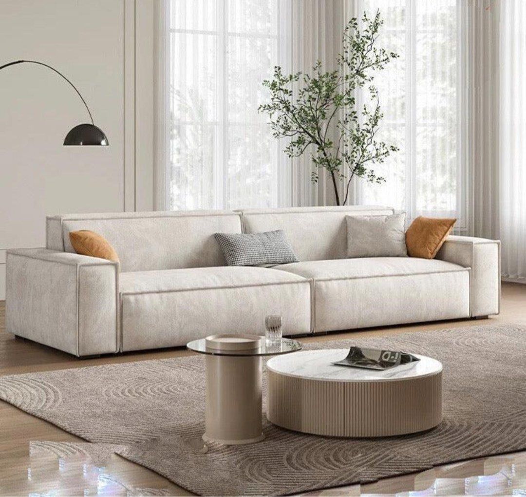 MERELLI Modern Leathaire Sofa