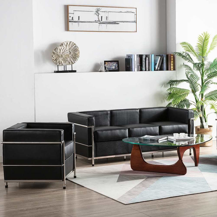 SAVRELLI Contemporary Leather Sofa