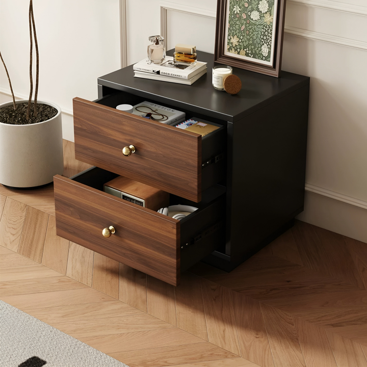 VINTARA Rustic Bedside Table