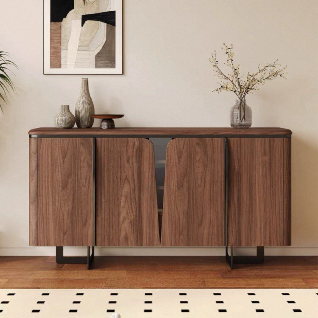 LYNS Modern Solid Wood Sideboard