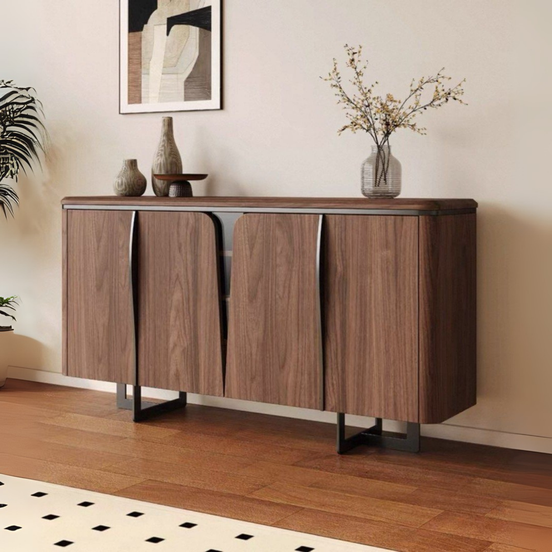 LYNS Modern Solid Wood Sideboard