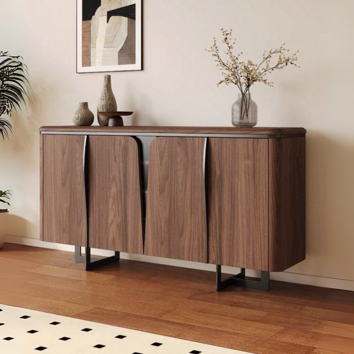 LYNS Modern Solid Wood Sideboard