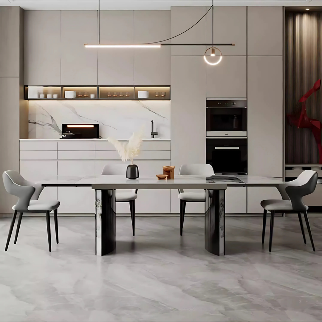 AVANTI Modern Sintered Stone Extendable Dining Table