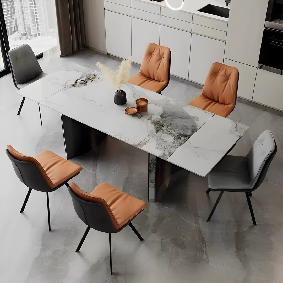 AVANTI Modern Sintered Stone Extendable Dining Table