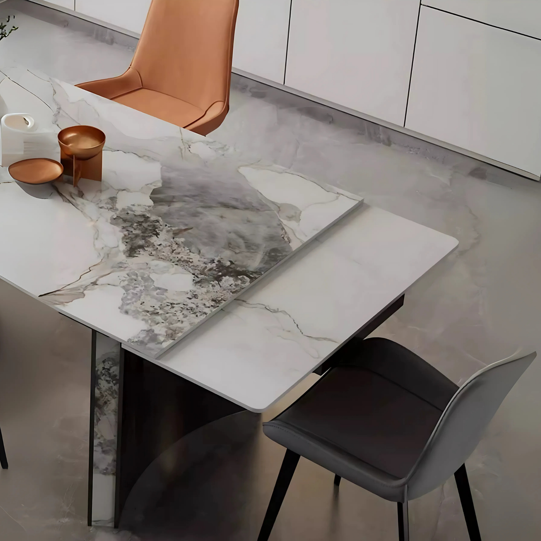 AVANTI Modern Sintered Stone Extendable Dining Table