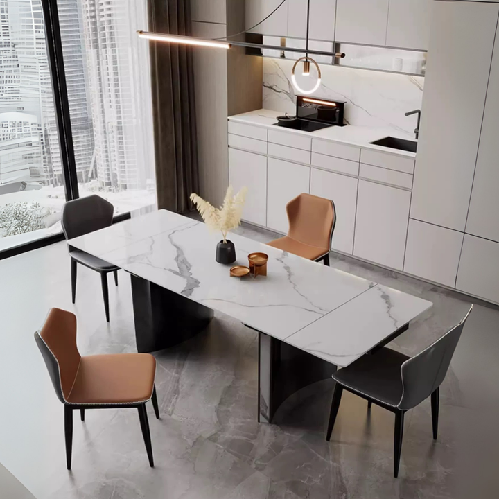 AVANTI Modern Sintered Stone Extendable Dining Table