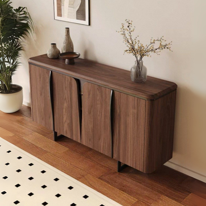 LYNS Modern Solid Wood Sideboard