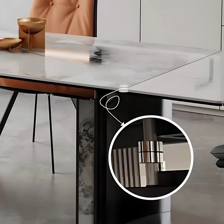 AVANTI Modern Sintered Stone Extendable Dining Table