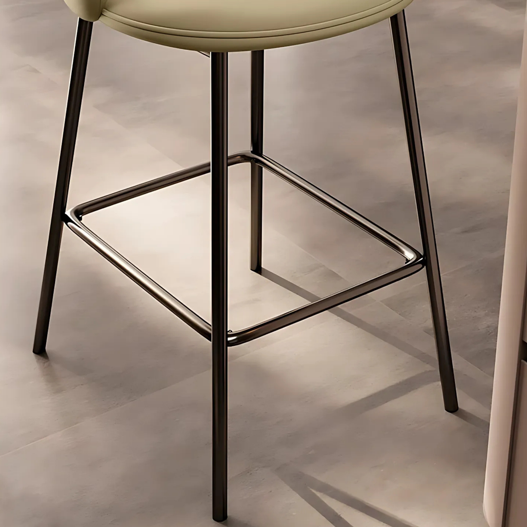 LUXORA Modern Leather Bar Stool