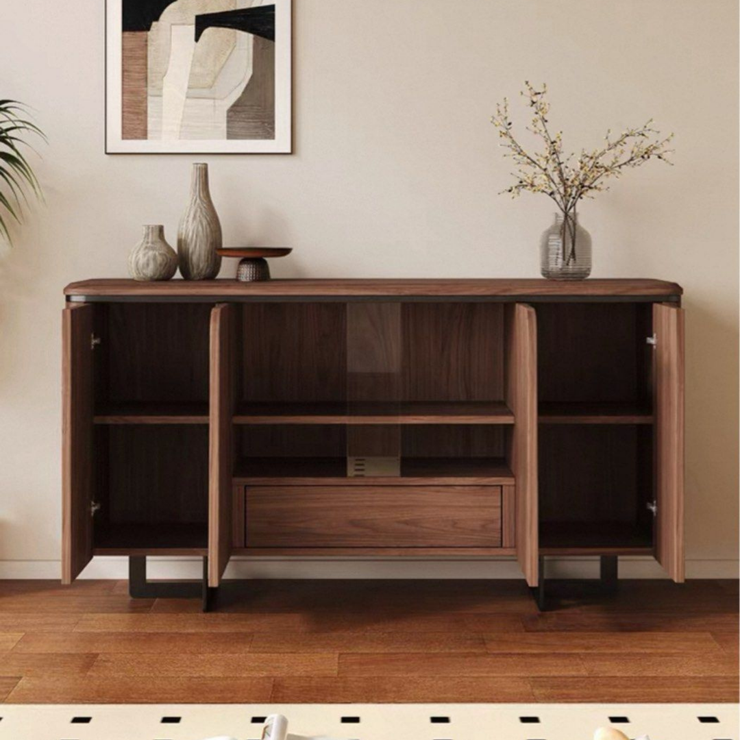 LYNS Modern Solid Wood Sideboard