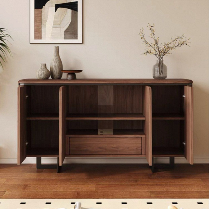 LYNS Modern Solid Wood Sideboard