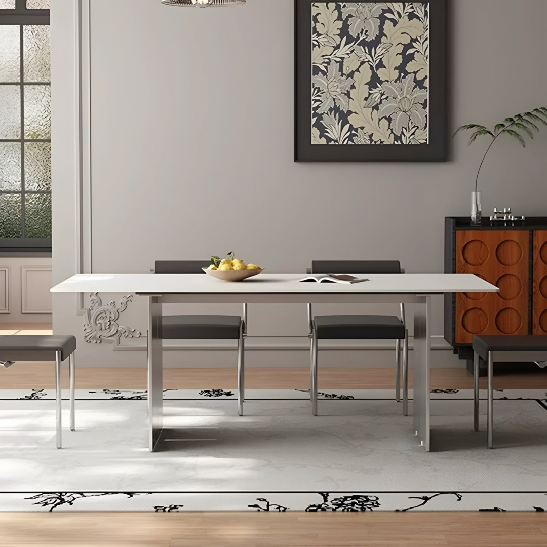 VERO Modern Stainless Steel Dining Table