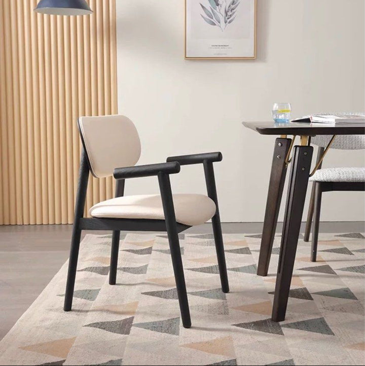 TAGE Modern Leather Dining Armchair