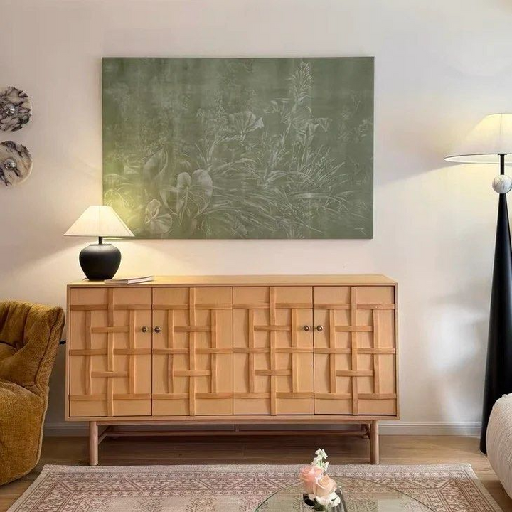 AOSSE Modern Solid Wood Sideboard