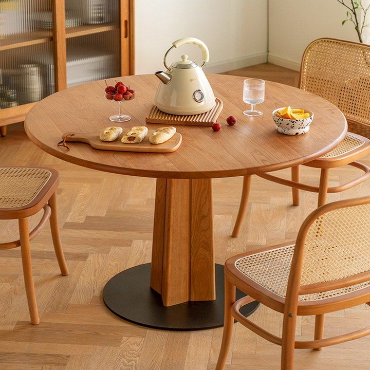 COLE Modern Solid Wood Round Dining Table
