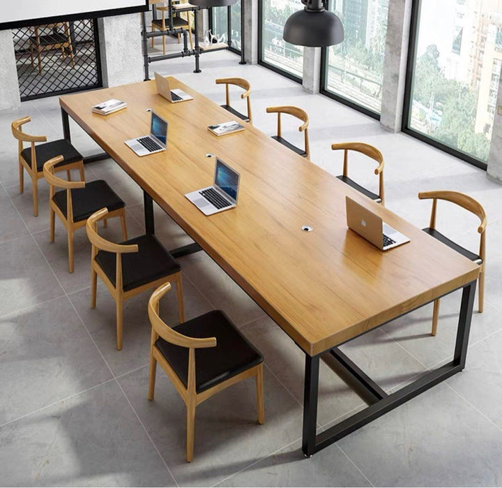 ELDEN Rustic Pine Wood Dining / Office Table