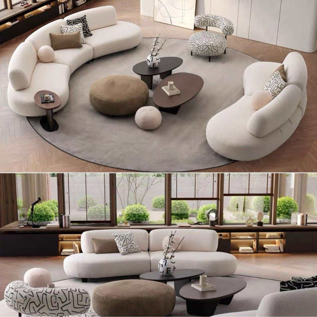 BOKEL Modern Curved Sofa