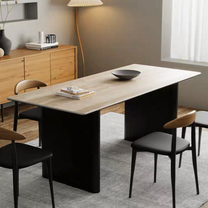 EVANS Modern Sintered Stone Dining Table & Chairs