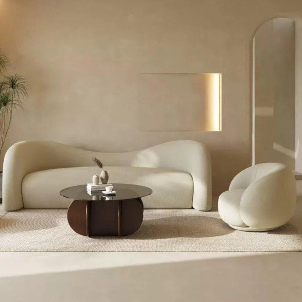 DIXIE Performance Boucle Curve Sofa