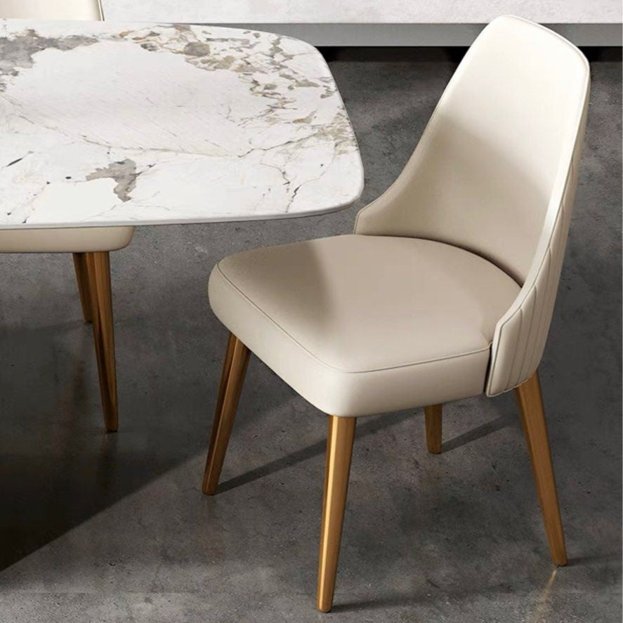 AEDA Modern Leather Dining Chair