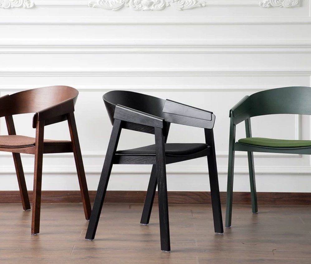 LAGO Modern Oak Wood Dining Chair