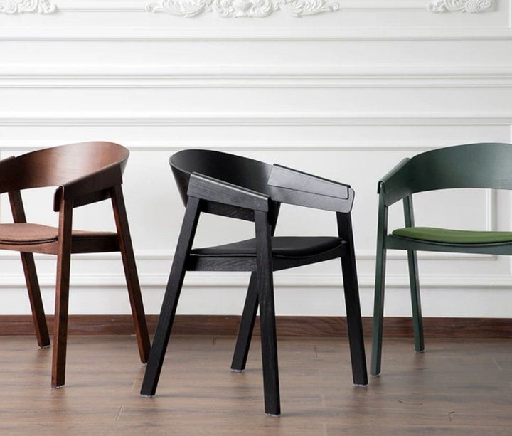 LAGO Modern Oak Wood Dining Chair