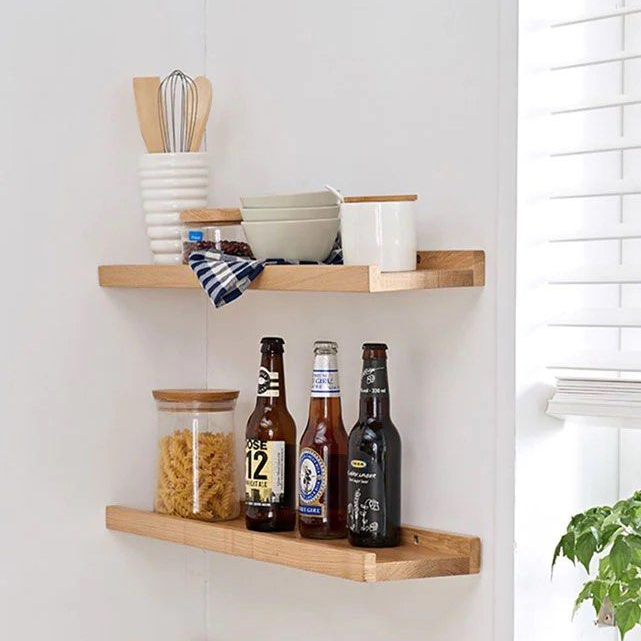 BAILEY Solid Wood Wall Shelves