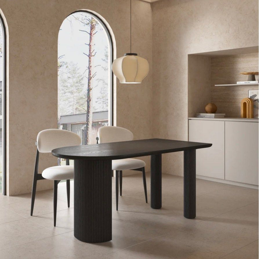 KALCE Modern Solid Wood Dining Table
