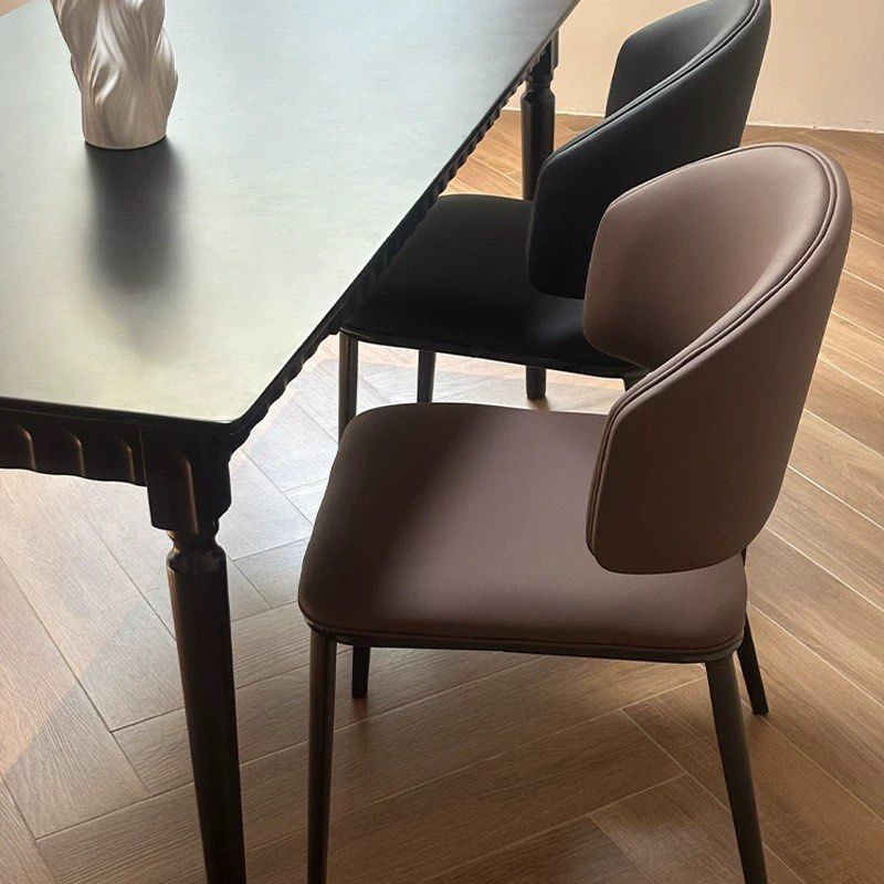 GEOS Modern Scratch Proof Leather Dining Chair