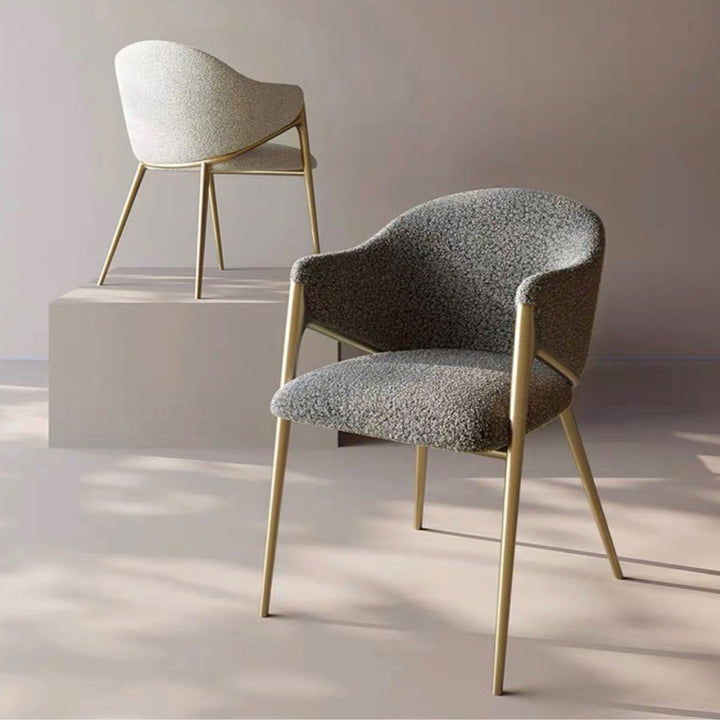 ETEREO Modern Boucle Dining Chair