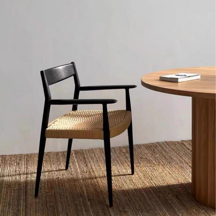 TIERRA Japandi Rope Woven Dining Chair