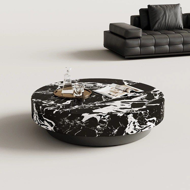 ALI Modern Marble Round Coffee Table