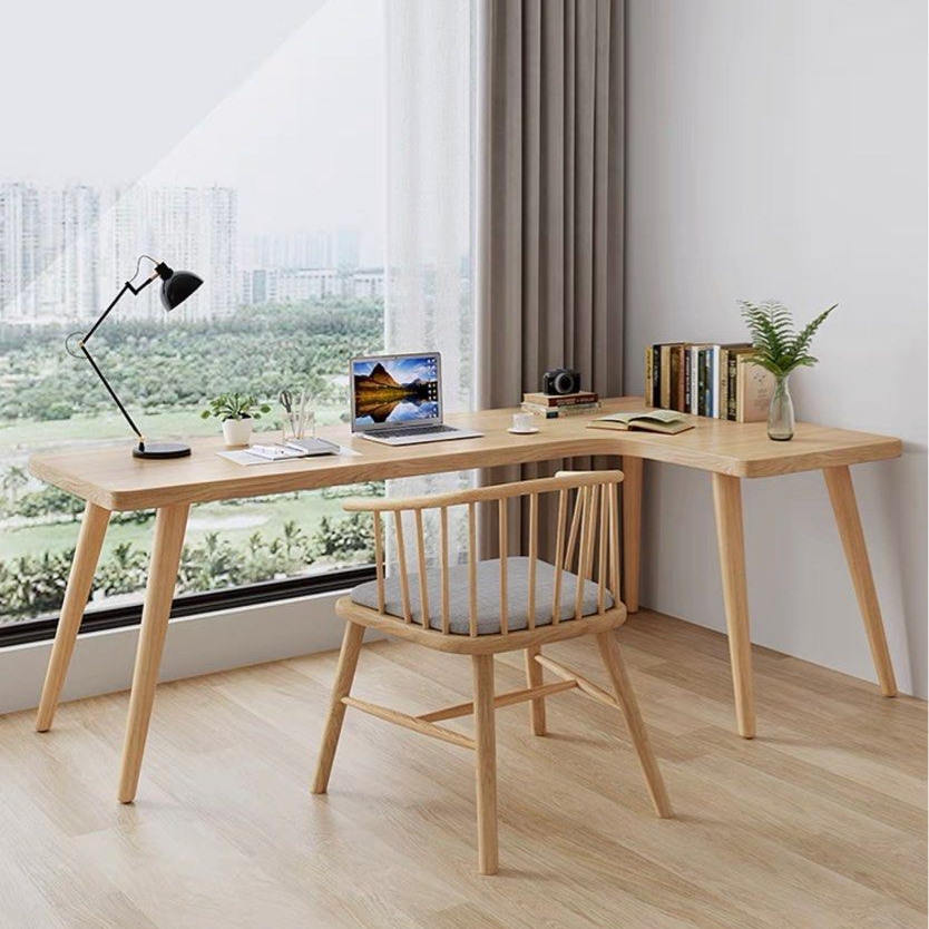 HURLEY Curved Solid Wood Study Desk