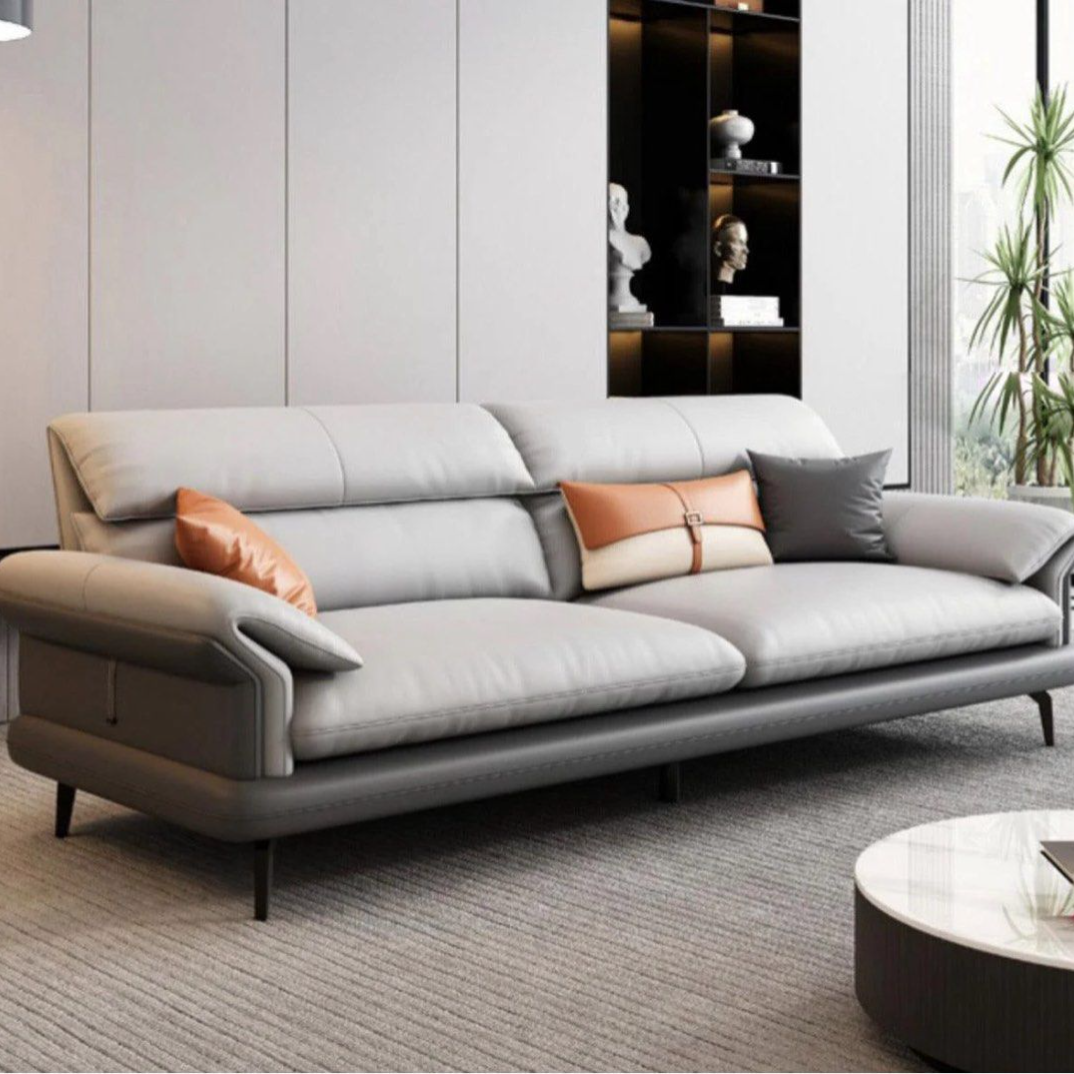 AFIONE Modern Genuine Leather Sofa