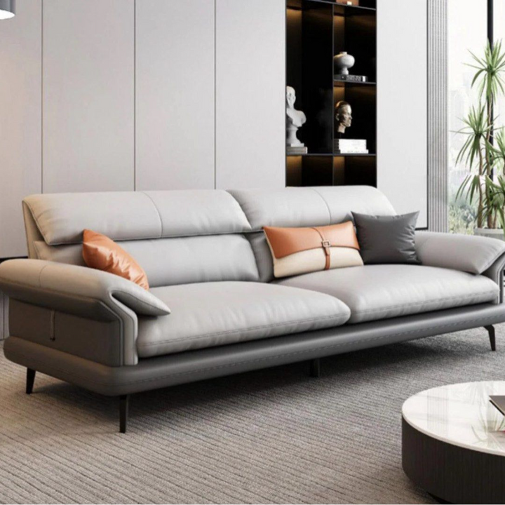 AFIONE Modern Genuine Leather Sofa